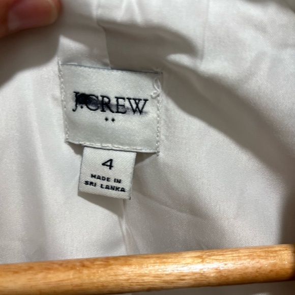 J. Crew Pinstripe linen-blend schoolboy blazer in Light Khaki Lurex Stripe 4 NEW - Picture 10 of 11